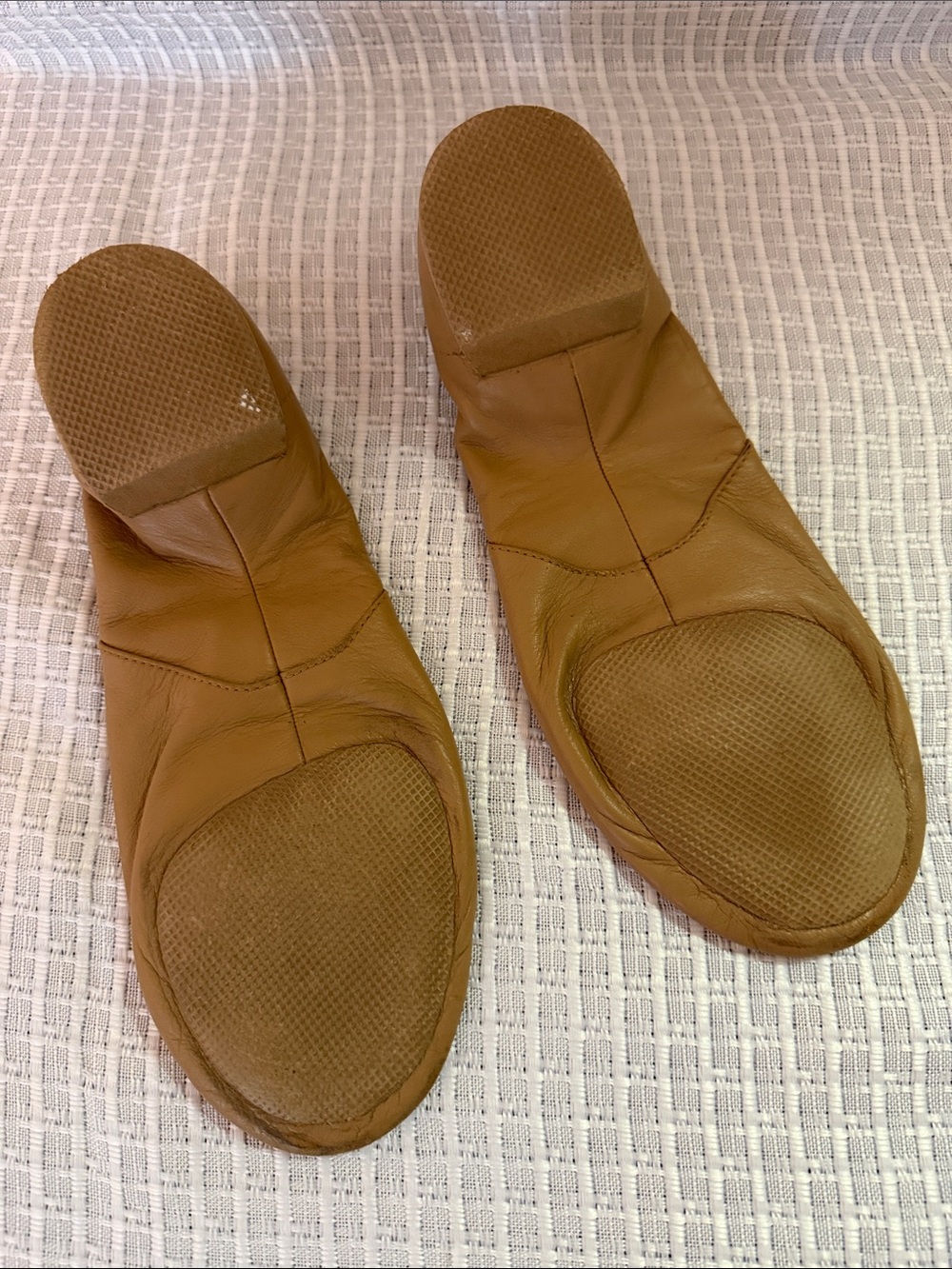 Bloch Tan Leather Split-Sole jazz Dance Shoes - Picture 2 of 5